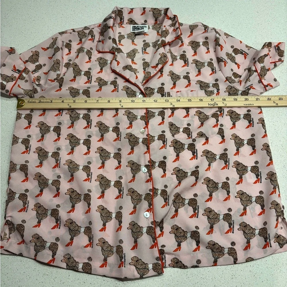 Bouffants & Broken Hearts Poodle Pajama Top